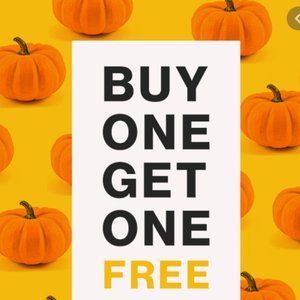 BOGO SALE ON ANYTHING MARKED WITH PUMPKIN EMOJI